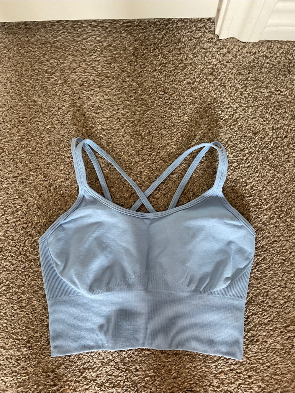 Light Blue Workout Set (bra+shorts+leggings)